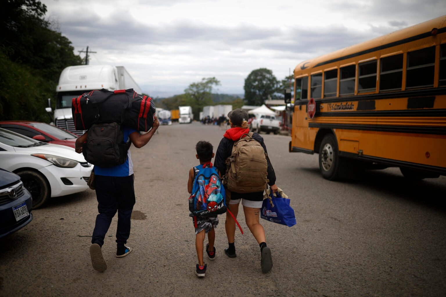 Frontera entre Nicaragua y Honduras, desolada con escasos migrantes de vuelta a Venezuela