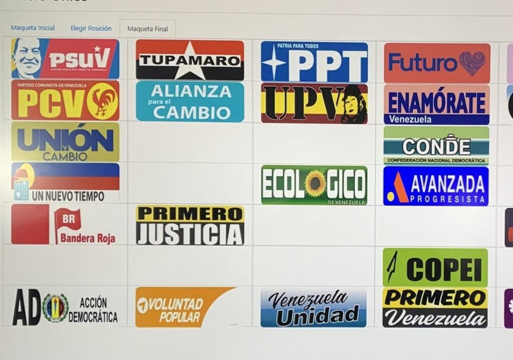 Así quedaron los 36 partidos en el tarjetón electoral para mayo