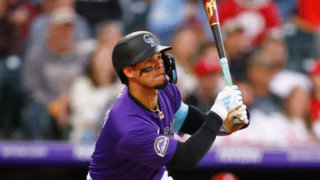 Así se vio el segundo jonrón en tres días del venezolano Ezequiel Tovar con los Rockies de Colorado
