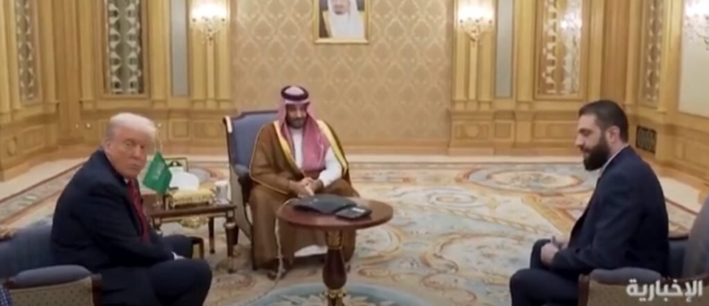 Trump se reunió con el presidente de Siria