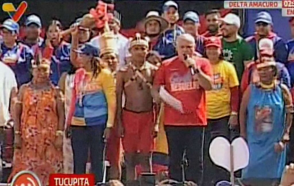 Cabello desde Tucupita: Venezuela quiere paz y tranquilidad