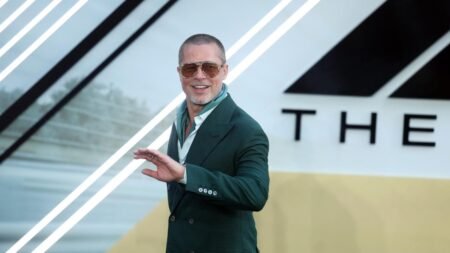 Así le fue a Brad Pitt conduciendo un auto de la Fórmula 1 por primera vez: Lando Norris fue su tutor