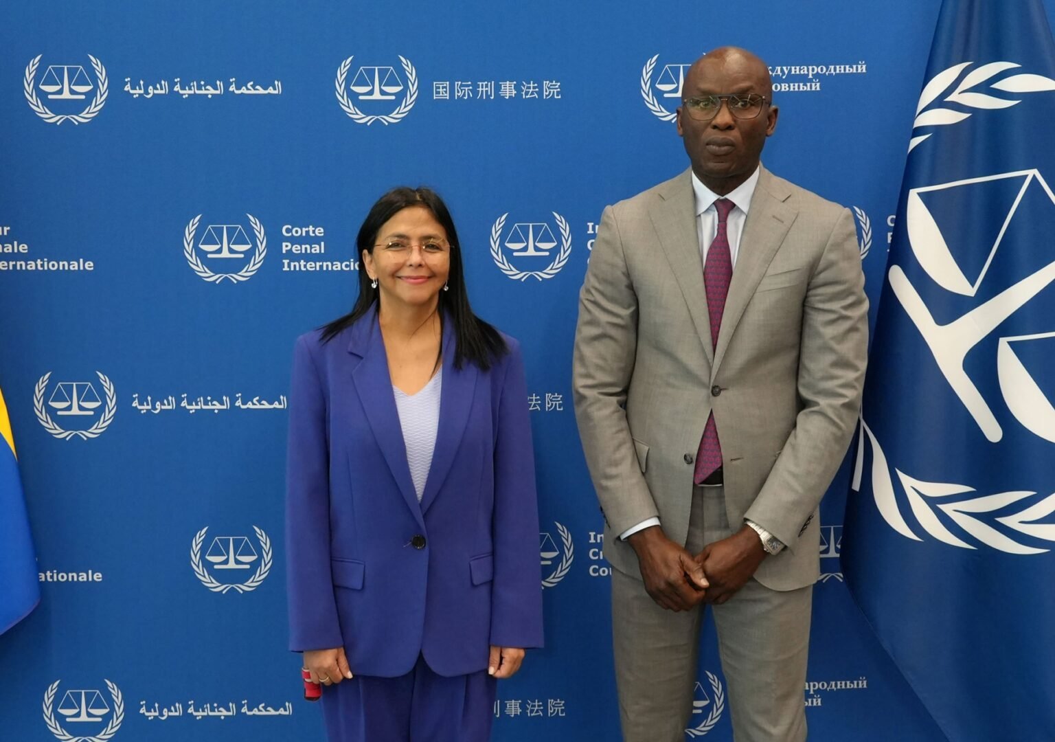 CPI afirmó a Delcy Rodríguez que seguirá investigación