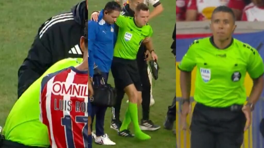 Pocas veces visto: árbitro se lesionó en el arranque de un partido de la Leagues Cup y se activó el protocolo de la FIFA ante la situación