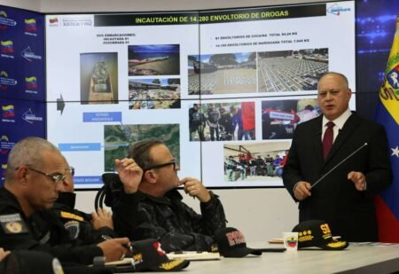 Venezuela incauta 7.148 kilos de drogas en lo que va de 2026